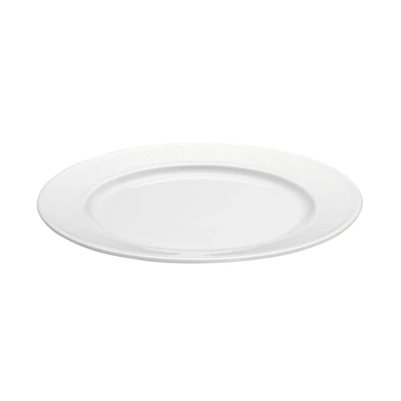 Alternativ bild 0 för Pillivuyt Vit Plissé tallrik, Ø 20 cm.