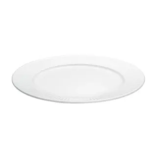 Produktfoto för Pillivuyt Vit Plissé tallrik, Ø 22 cm.