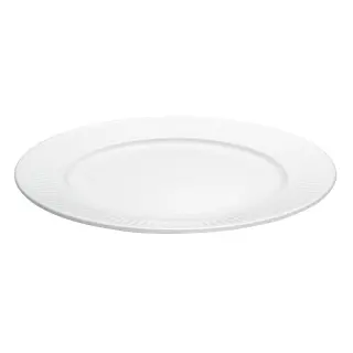 Produktfoto för Pillivuyt Vit Plissé tallrik, Ø 26 cm.