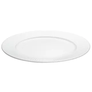 Produktfoto för Pillivuyt Vit Plissé tallrik, Ø 28 cm.