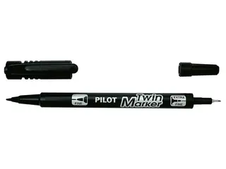 Produktfoto för Pilot Begreen Begreen Twin Ended Marker, tunn och extra tunn spets, svart