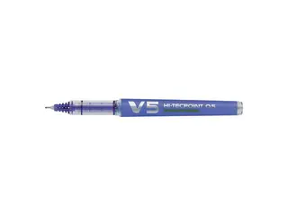 Produktfoto för Pilot Begreen Bläckkulpenna, Begreen Hi-Tecpoint V5 rollerballpenna med stift, extra tunn spets på 0,5 mm, blå