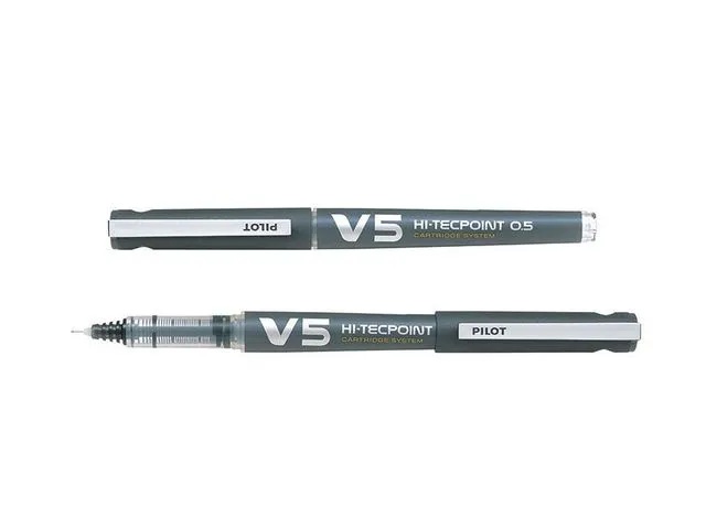 Alternativ bild 0 för Pilot Begreen Bläckkulpenna, Begreen Hi-Tecpoint V5 rollerballpenna med stift, extra tunn spets på 0,5 mm, svart