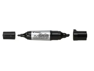 Produktfoto för Pilot Begreen Märkpenna Twin Marker jumbo svart
