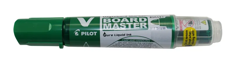 Alternativ bild 0 för Pilot Begreen Whiteboardpenna Begreen V-Board Master, rund spets på 6,0 mm, grön