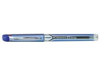 Produktfoto för Pilot Bläckkulpenna, Hi-Tecpoint V5 Grip, extra tunn spets på 0,5 mm, blå