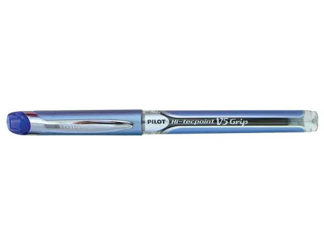 Alternativ bild 0 för Pilot Bläckkulpenna, Hi-Tecpoint V5 Grip, extra tunn spets på 0,5 mm, blå