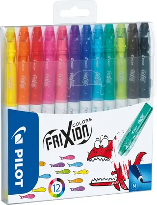Produktfoto för Pilot Fiberpenna Frixion Colours-tuschpennor, fiberspets, olika bläckfärger
