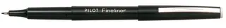 Produktfoto för Pilot Fineliner, tunn spets, svart pennkropp, svart bläck