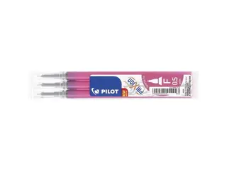 Produktfoto för Pilot FriXion, refill för gelpenna, extra tunn spets på 0,5 mm, rosa bläck
