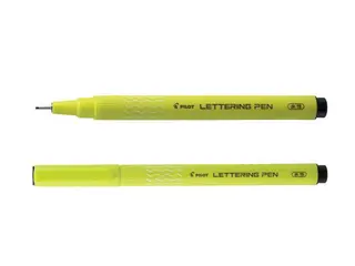 Produktfoto för Pilot Kalligrafipenna, fiberspets, 1,0 mm spets, vit pennkropp, svart bläck