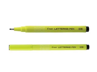 Produktfoto för Pilot Kalligrafipenna, fiberspets, 2,0 mm spets, vit pennkropp, svart bläck