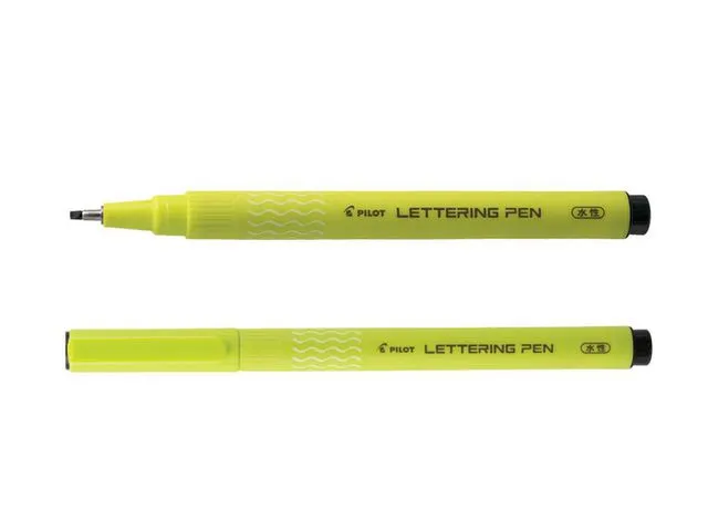 Alternativ bild 0 för Pilot Kalligrafipenna, fiberspets, 2,0 mm spets, vit pennkropp, svart bläck