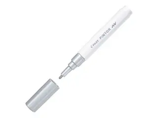 Produktfoto för Pilot Märkpenna Pintor Fine spets, 1,0 mm, silver