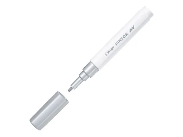 Alternativ bild 0 för Pilot Märkpenna Pintor Fine spets, 1,0 mm, silver