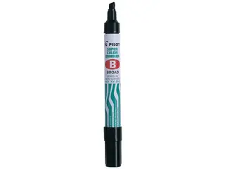 Produktfoto för Pilot Märkpenna Super Color Marker permanent, broad, snedskuren spets, svart