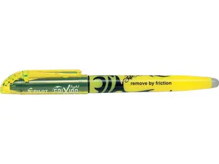 Produktfoto för Pilot Överstrykningspenna Frixion Light 3,8 mm, snedskuren spets med suddgummi, gul