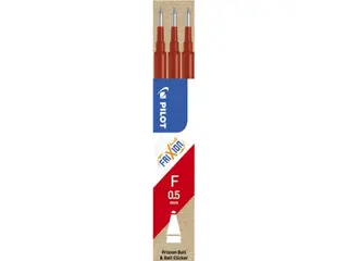 Produktfoto för Pilot Refill Frixion 0,5mm röd 3/FP