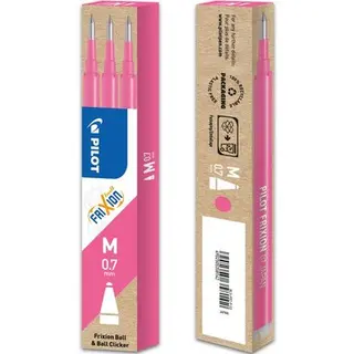 Produktfoto för Pilot Refill Frixion 0,7mm rosa 3/FP