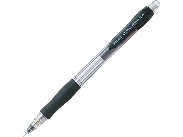 Alternativ bild 0 för Pilot Stiftpenna, Super Grip, 0,5 mm HB-stift, pennkropp med greppzon, svart