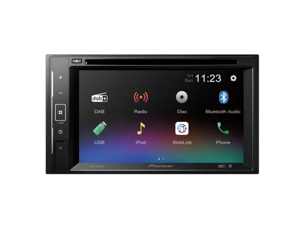 Alternativ bild 0 för Pioneer AVH-A240DAB, Sort, 2 DIN, 200 W, CD, DVD, Android, iOS, AAC, FLAC, MP3, WAV, WMA
