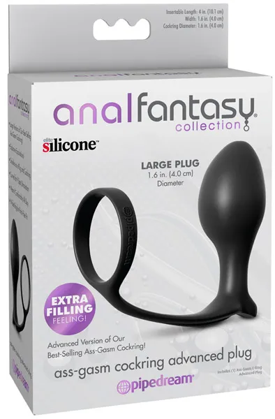 Bild 2 för Pipedream Anal Fantasy: Ass-Gasm Cockring Advanced Plug