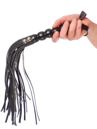 Produktfoto för Pipedream Fetish Fantasy: Beaded Cat-O-Nine Tails, svart