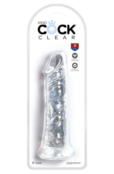 Bild 2 för Pipedream King Cock Dildo Clear 20 cm Dildo