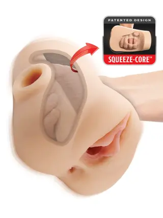 Produktfoto för Pipedream PDX Plus: Double Pounder, Vibrating Squeeze Stroker