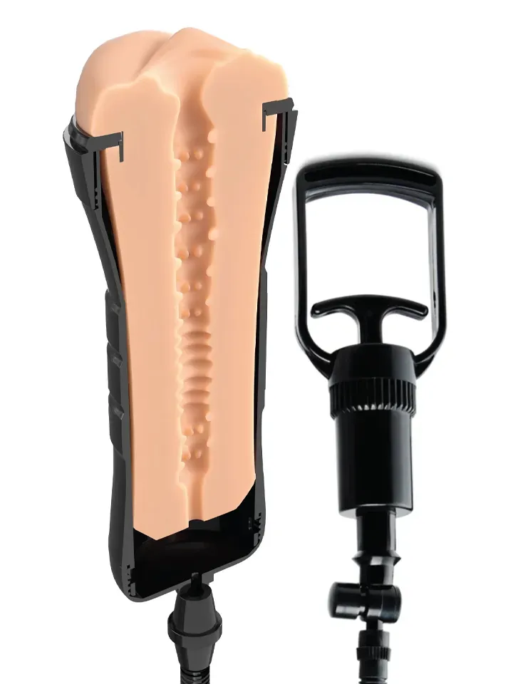 Bild 2 för Pipedream Wet Pussies:  Super Sucker XXL, Self-Lubricating Stroker