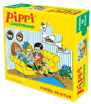 Produktfoto för Pippi Långstrump Minipussel 48 bitar
