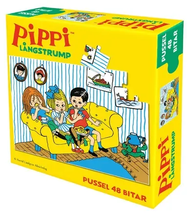 Alternativ bild 0 för Pippi Långstrump Minipussel 48 bitar