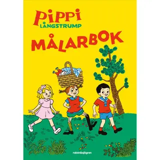 Produktfoto för Pippi Målarbok Måla din egen väggplansch