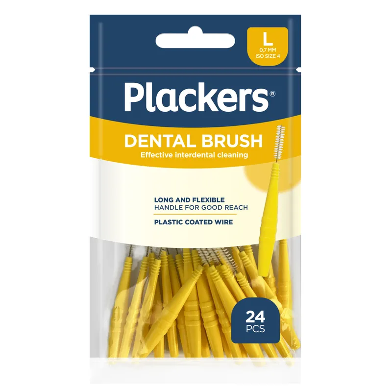 Bild 2 för Plackers Dental Brush L 0,7 mm Mellanrumsborstar 24 st