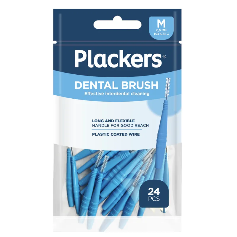 Bild 2 för Plackers Dental Brush M 0,6 Mellanrumsborstar 24 st