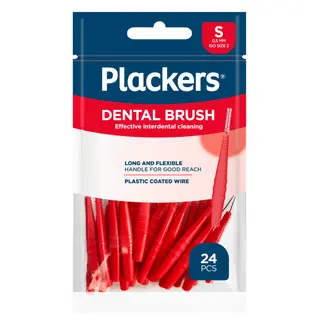 Produktfoto för Plackers Dental Brush S 0,5 mm Mellanrumsborstar 24 st