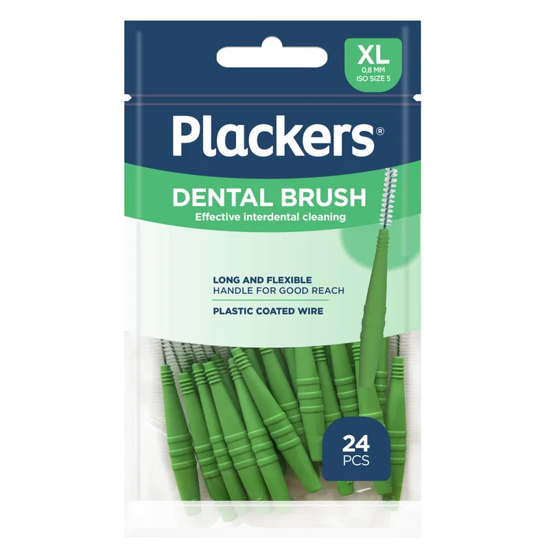 Bild 2 för Plackers Dental Brush XL 0,8 mm Mellanrumsborstar 24 st