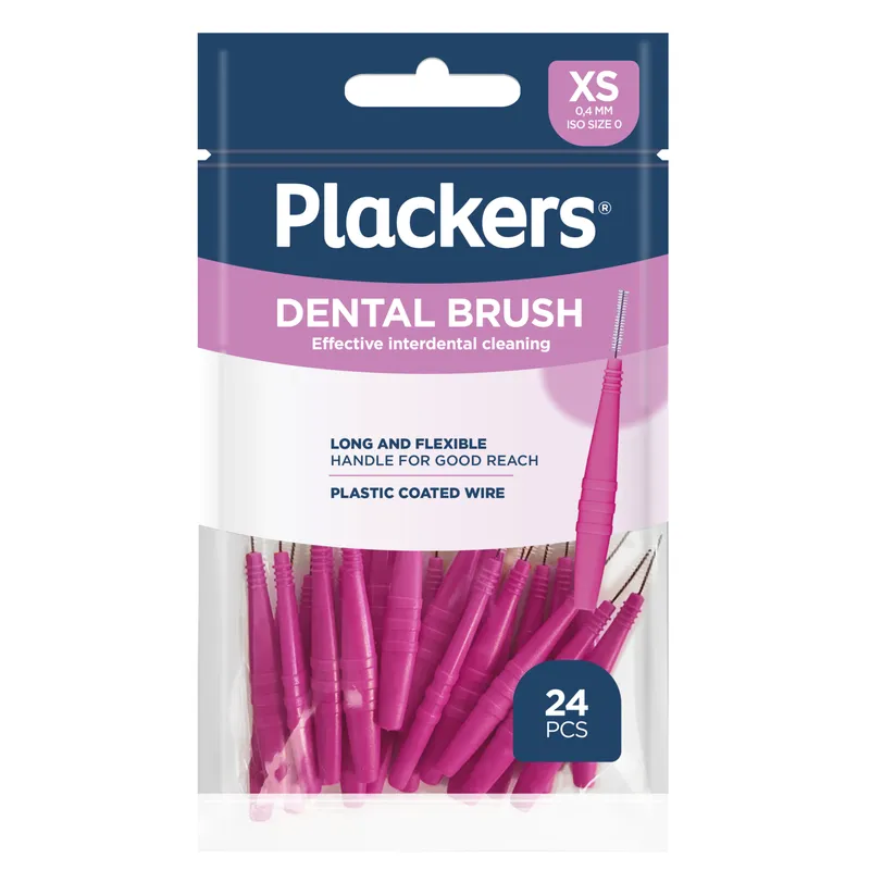 Bild 2 för Plackers Dental Brush XS 0,4 mm Mellanrumsborstar 24 st