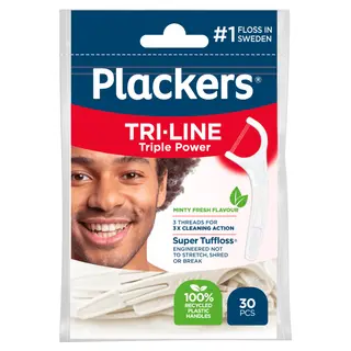 Produktfoto för Plackers Tri-line 30-pack