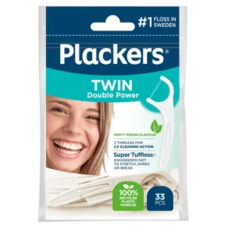 Produktfoto för Plackers Twin 33-pack
