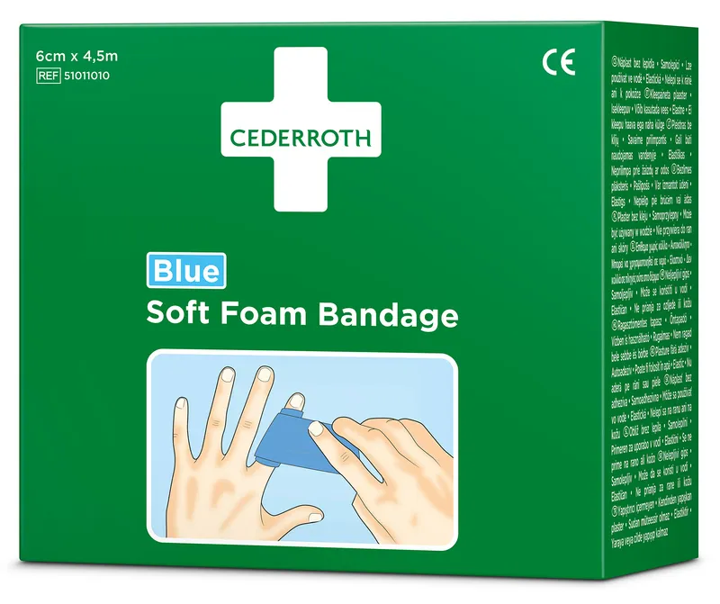 Alternativ bild 0 för PLÅSTER 51011010 CEDERROTH SOFT FOAM BLÅ 4,5M | Beijerbygg Byggmaterial