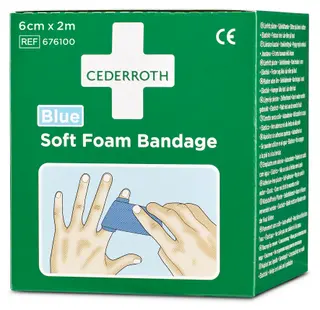 Produktfoto för PLÅSTER SOFT FOAM 51011011 BLÅ 2M CEDERROTH | Beijerbygg Byggmaterial