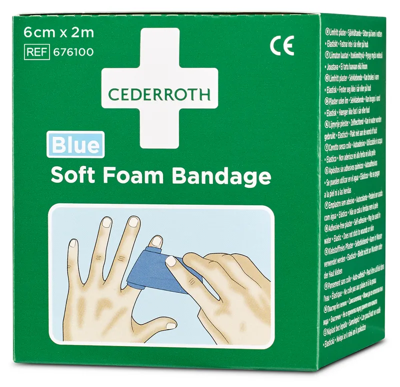 Alternativ bild 0 för PLÅSTER SOFT FOAM 51011011 BLÅ 2M CEDERROTH | Beijerbygg Byggmaterial