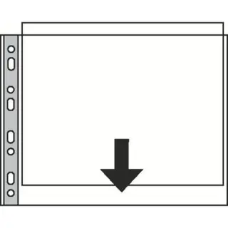 Produktfoto för Plastfickor A3 Esselte 55230 0,08mm landskap med prägling - (50 st.)
