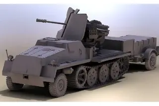 Produktfoto för Plastmodell SWS W/Flak43 &amp  SD AH58 Ammo Trailer