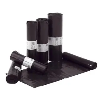 Produktfoto för Plastsäck LD 70L 50my svart