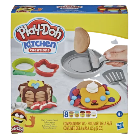 Bild 2 för Play-Doh Kitchen Creations Flip 'n Pancakes-lekset