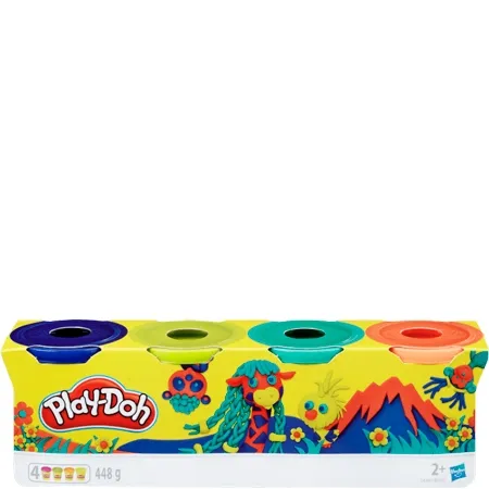Bild 2 för Play-Doh Leklera 4 st burkar (Wacky N Wild Styles)