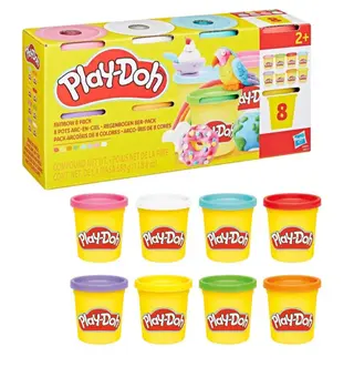 Produktfoto för Play-Doh Rainbow 8 Pack Solid 680G
