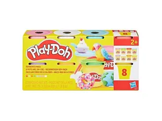 Produktfoto för Play-Doh Vibrant 8 Pack Solid 680G